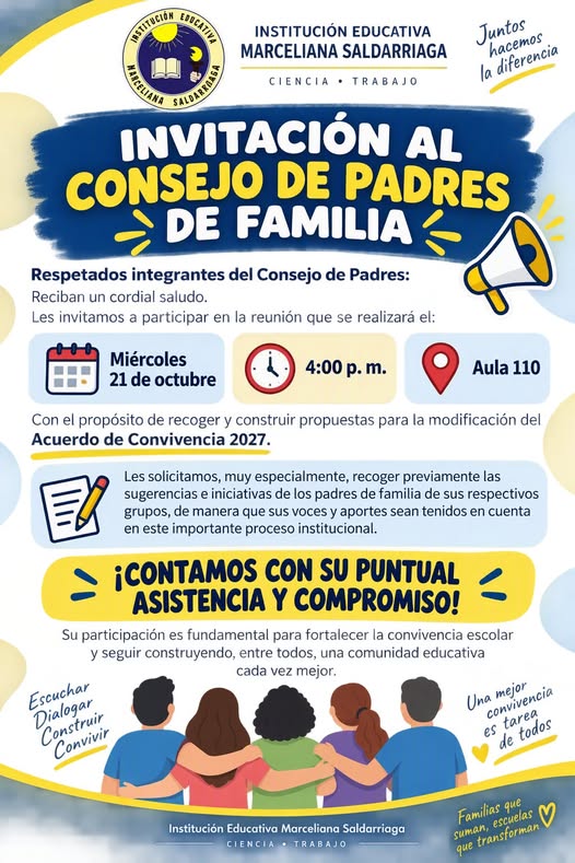 SU ASISTENCIA ES IMPORTANTE